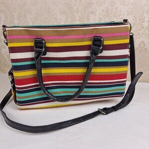 Primeware Insulated Drink Purse Wine Cocktails Nautical Stripe NWOT
